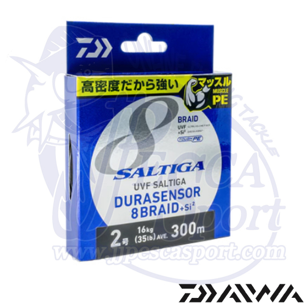 DAIWA SALTIGA 8 BRAID DURASENSOR 300 M. (MULTICOLOR)