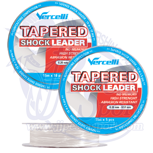 VERCELLI TAPERED SHOCK LEADER TRANSPARENTE